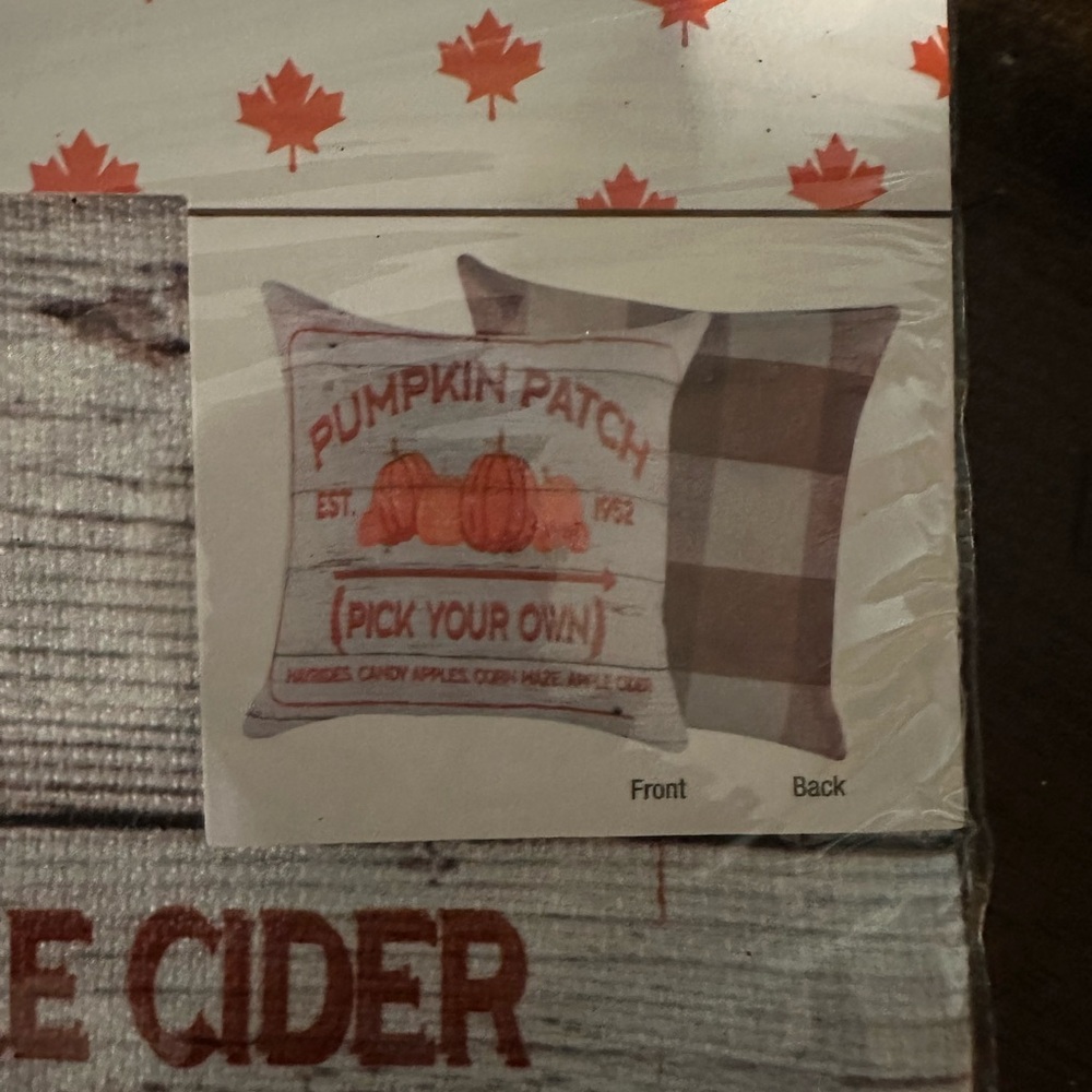 Pumpkin Patch Fall Pillow Cover - Picture 2 of 2